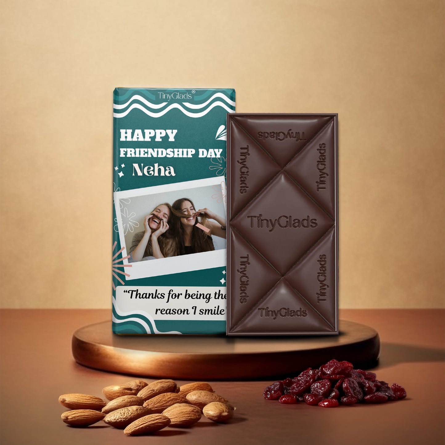 Personalized Friendship Day Chocolate Bar | Custom Photo Gift