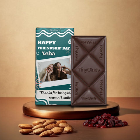 Personalized Friendship Day Chocolate Bar | Custom Photo Gift