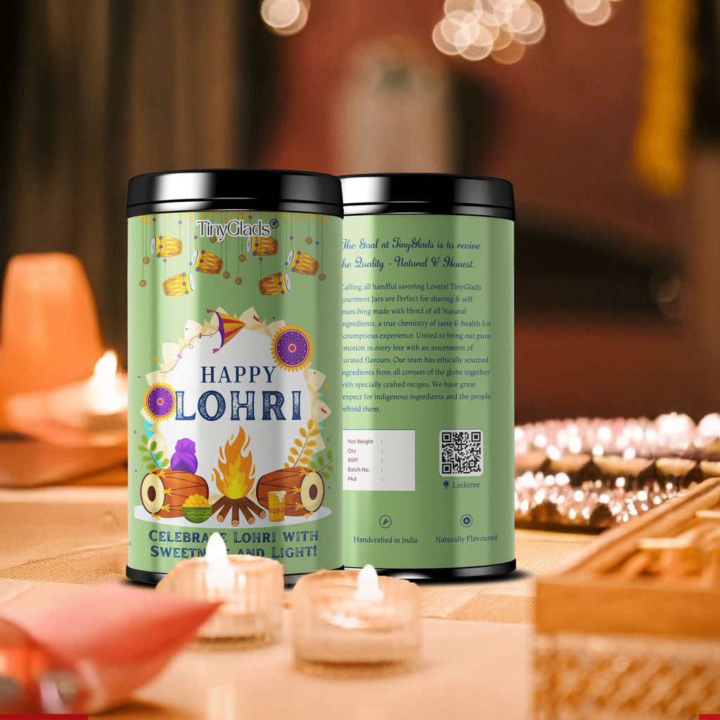 TinyGlads Celebration Lohri Chocolate Truffle Jar | 12 Truffles