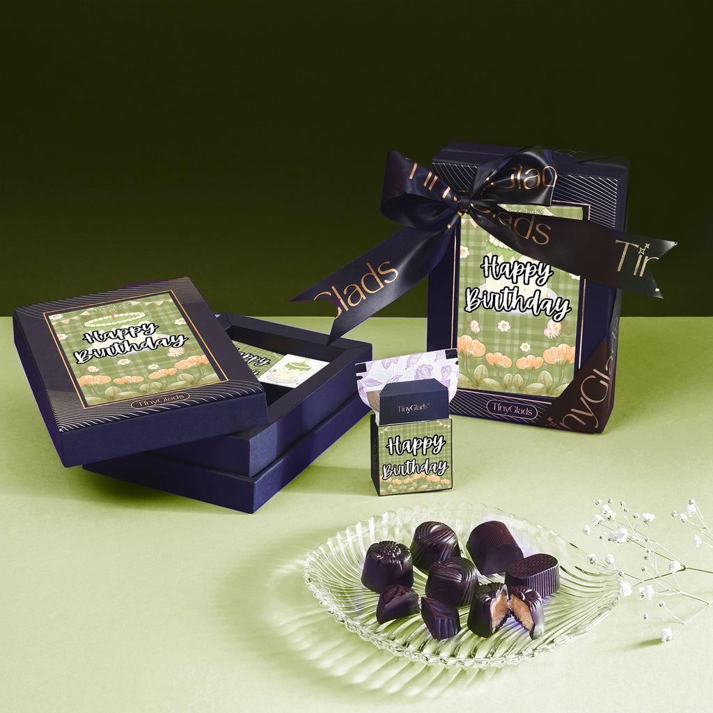 Truffle chocolate gift box with handcrafted premium birthday chocolates