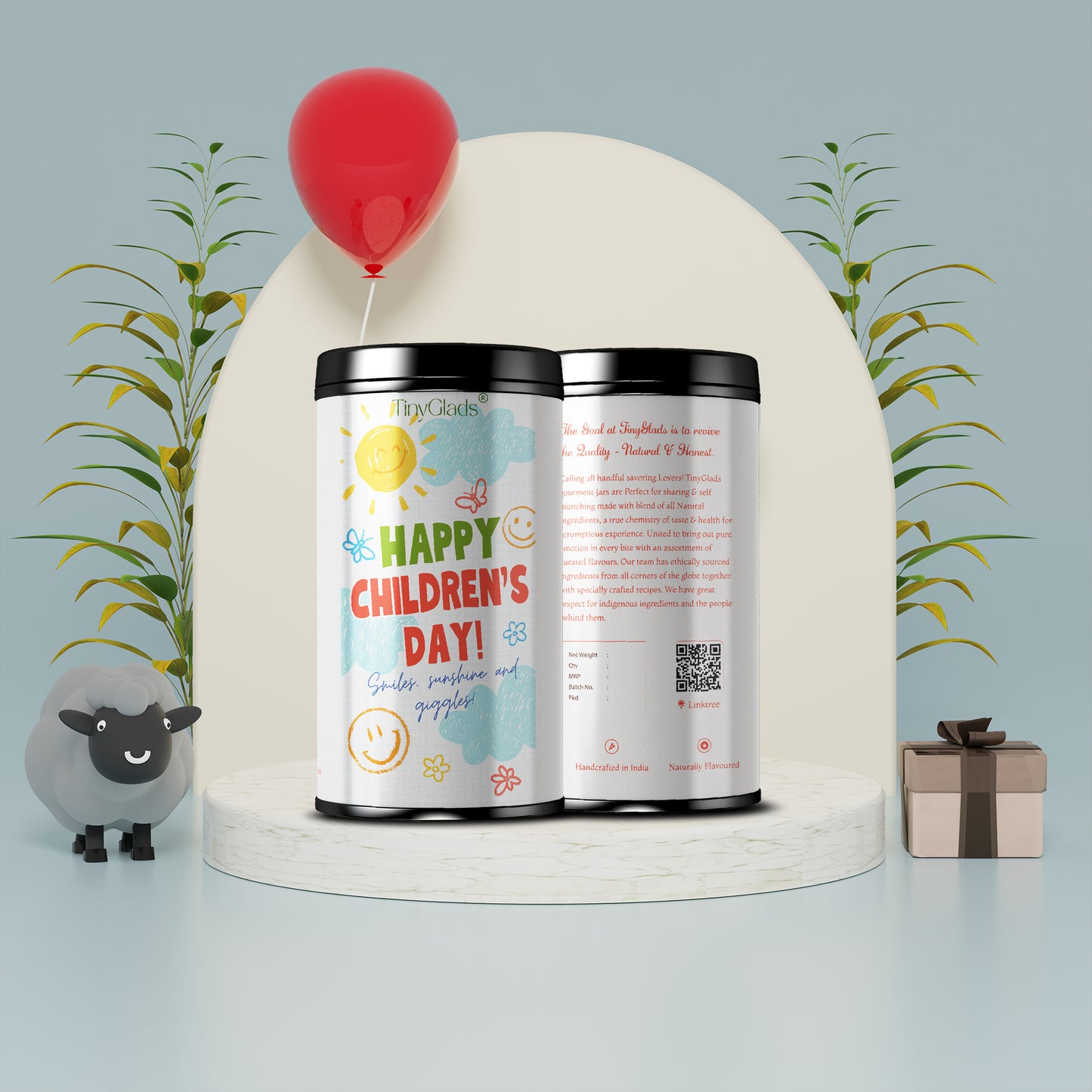 TinyGlads Happy Little Explorers Chocolate Jar | 12 Assorted Gourmet Truffles