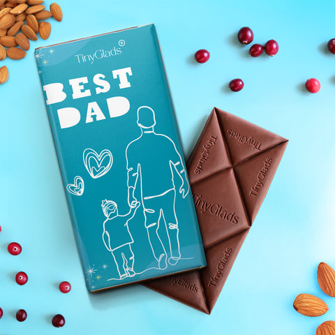 Father’s Day Chocolate Gift Box | 3 Flavoured Chocolate Bars with Message Card