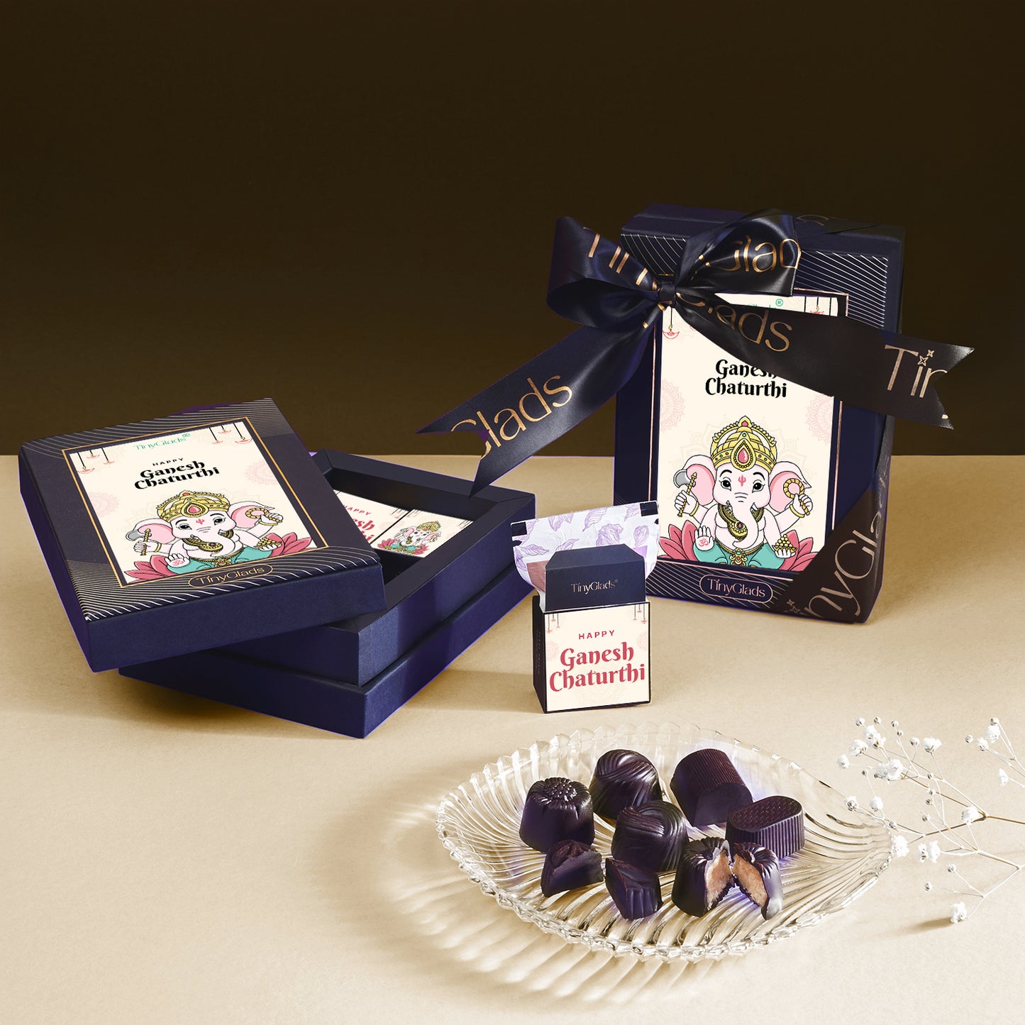 Ganesh Chaturthi Premium Chocolate Gift Box – 6 Pcs Truffles