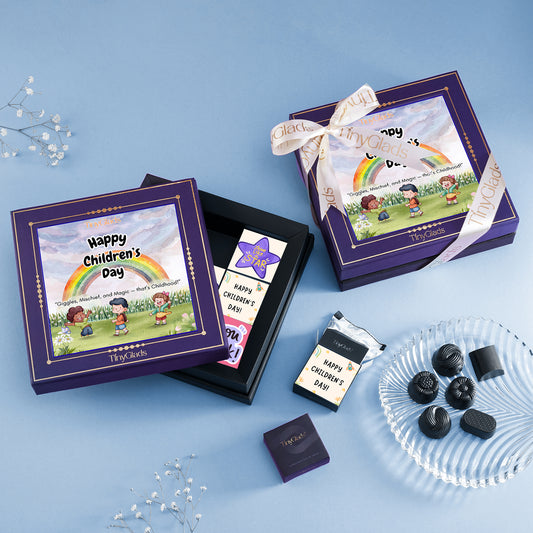 TinyGlads Premium Children's Day Chocolate Gift Box | 9 Assorted Truffles