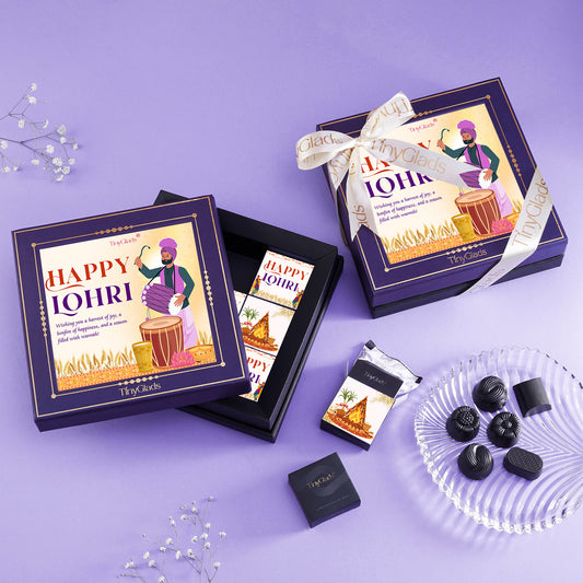 Lohri Keepsake Chocolate Gift Box | 9 Assorted Centre-Filled Truffles