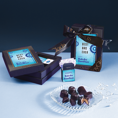 TinyGlads Best Bro Ever Rakhi Chocolate Box | 6 Assorted Truffles