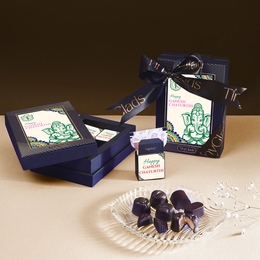 Ganesh Chaturthi Chocolate Photo Frame Gift Box – 6 Premium Truffles