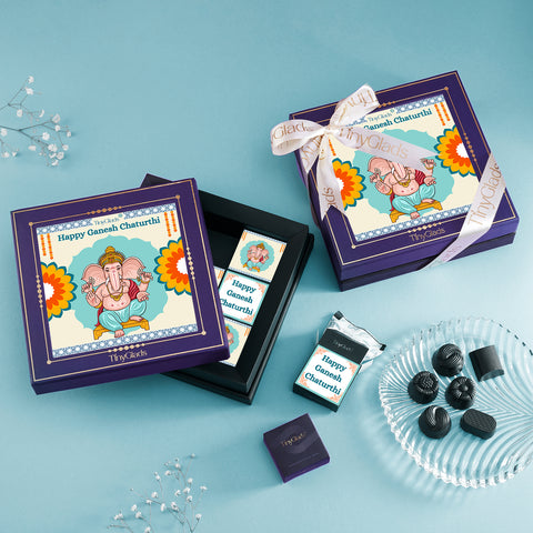 Ganesh Chaturthi Gourmet Truffle Box – 9 Handcrafted Truffles