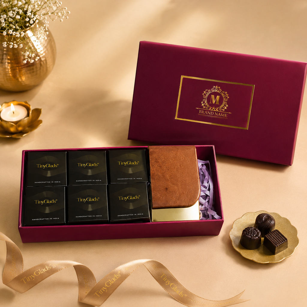 Premium Corporate Chocolate Gift Box with Card Holder
