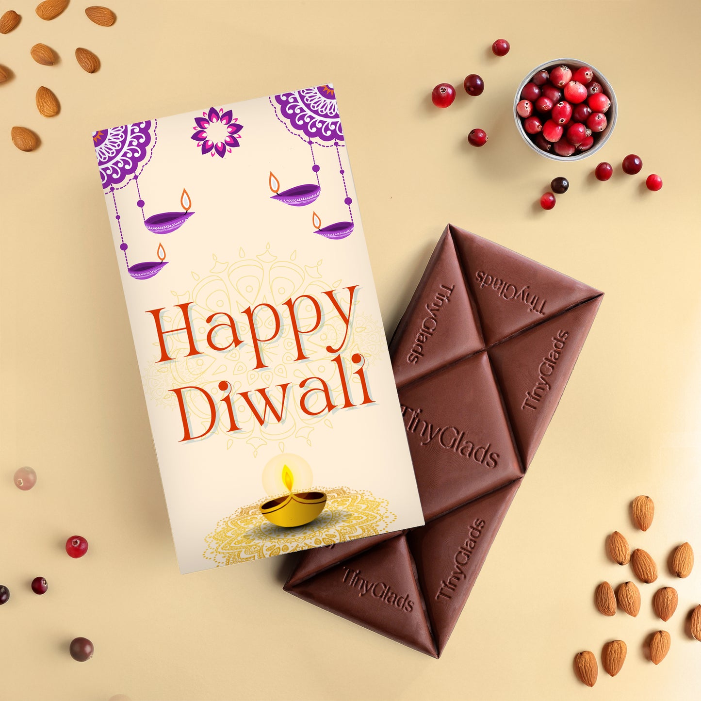 Diwali Photo Frame Chocolate Box – 2 Premium Bars