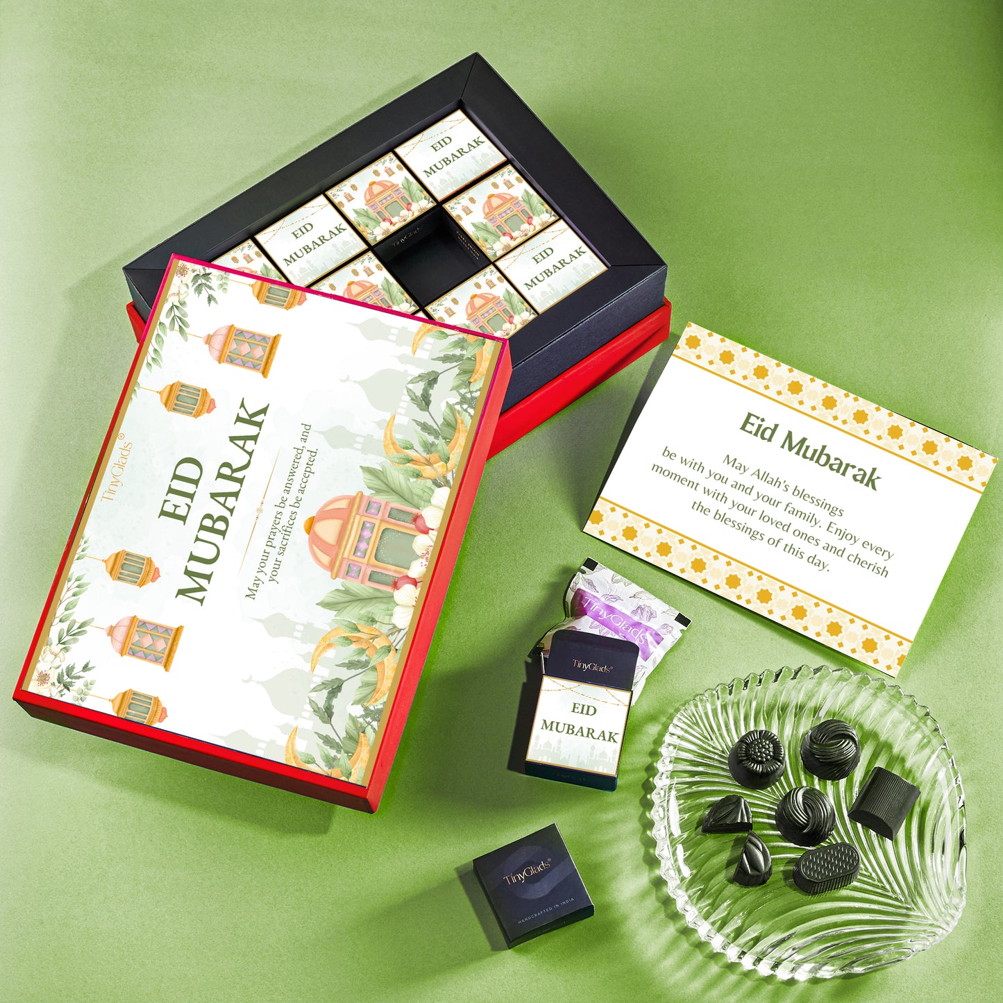 Eid Mubarak Chocolate Gift Box | 12 Assorted Centre-Filled Truffles