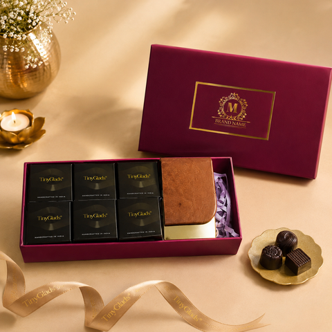Premium Corporate Chocolate Gift Box with Card Holder