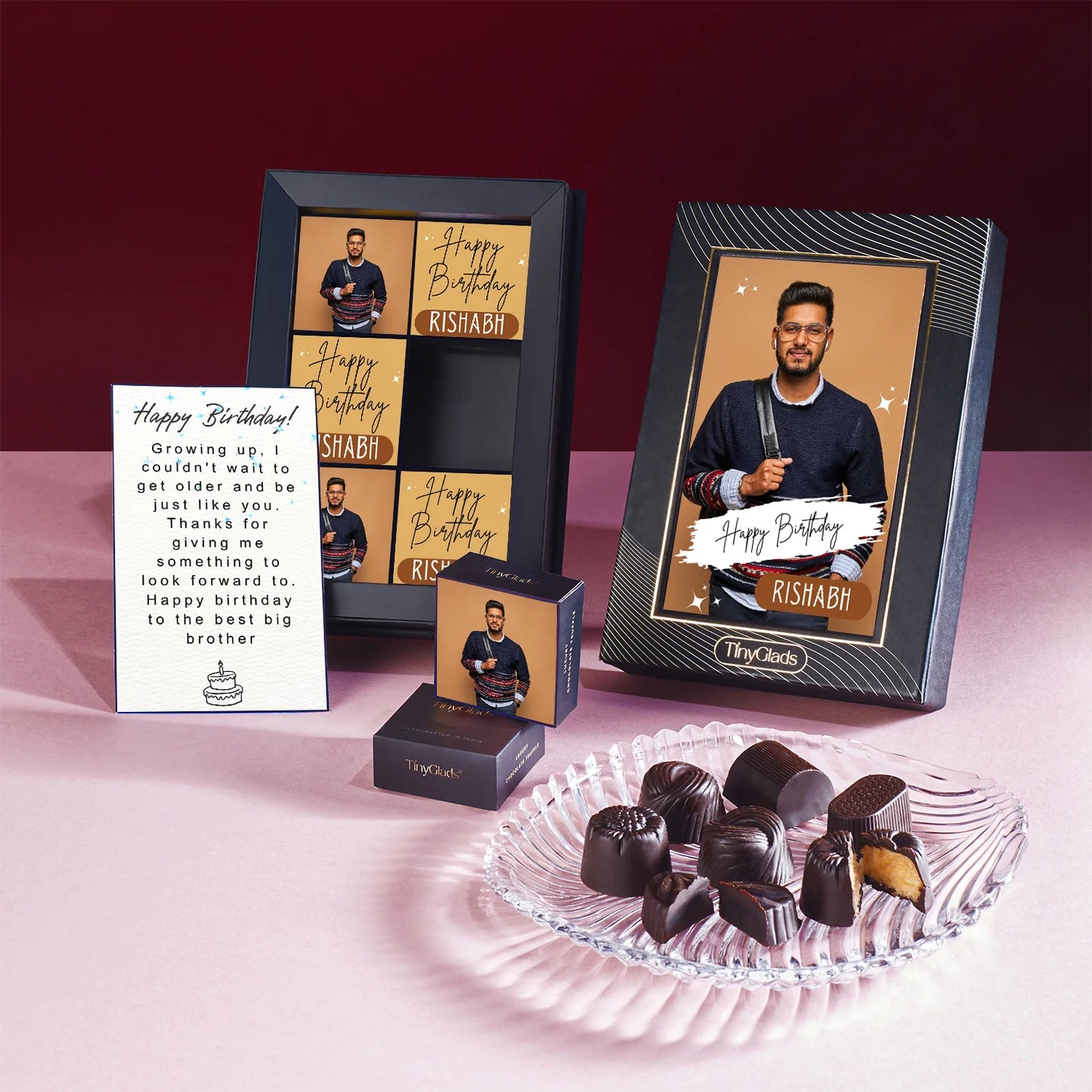 Personalized Birthday Present with Printed Chocolates