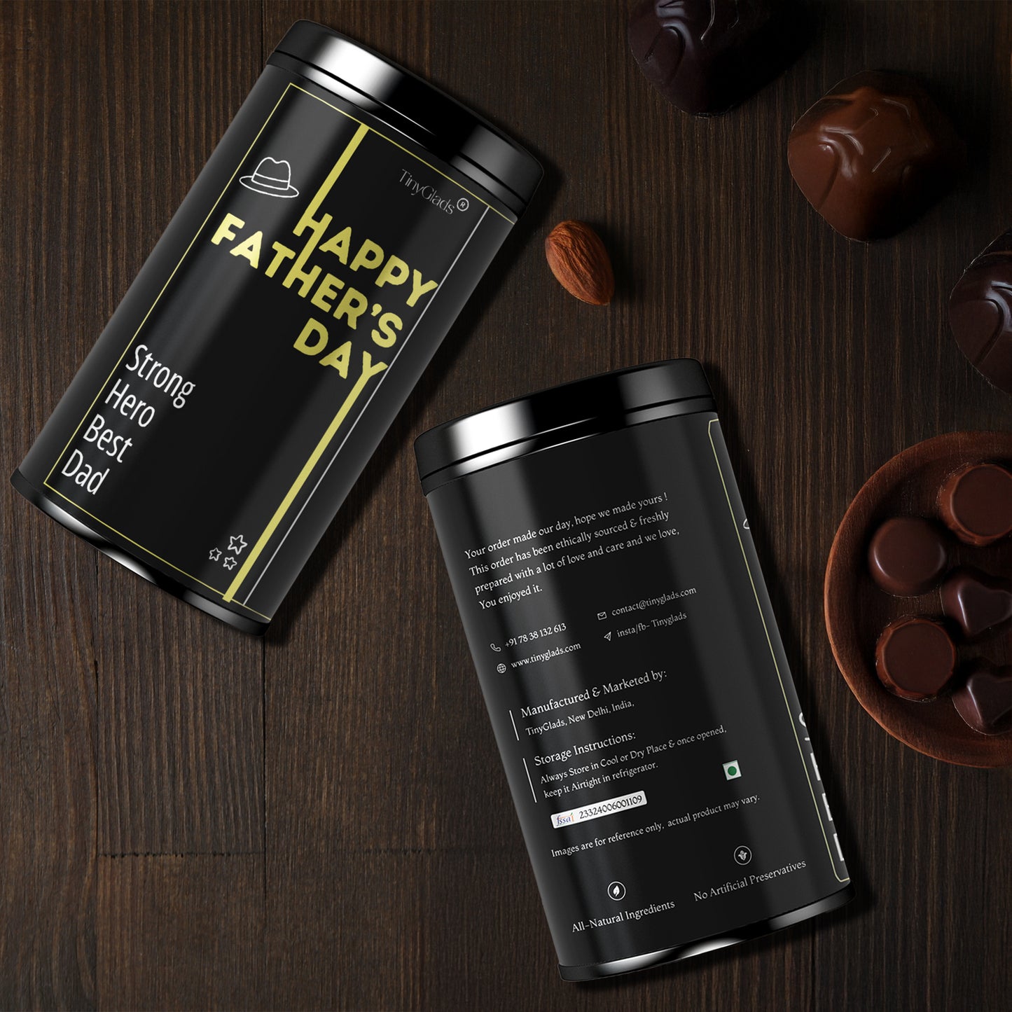 Strong Hero Best Dad Chocolate Jar