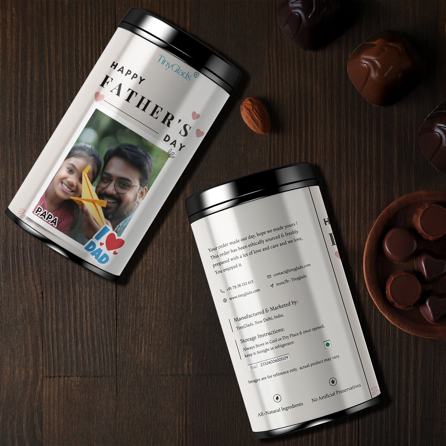 Customised Father’s Day Chocolate Jar