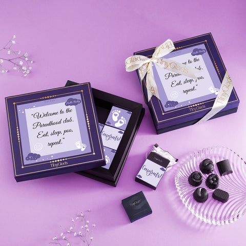 Welcome Baby Chocolate Box | 9 Piece Premium Truffle Gift