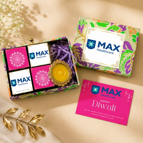 Customized Logo Corporate Diwali Chocolate Gift Box