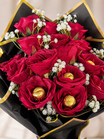 TinyGlads Luxury Red Rose Chocolate Bouquet