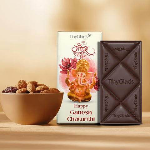 Ganesh Chaturthi Chocolate Bar | Almond & Cranberry Premium Chocolate