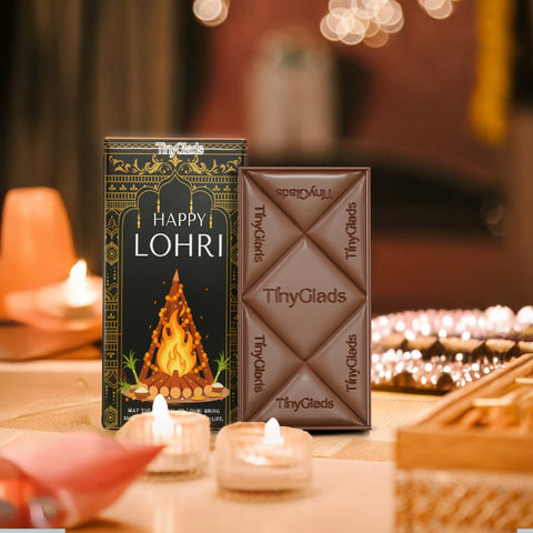 TinyGlads Festive Lohri Chocolate Bar for Corporate Gifting