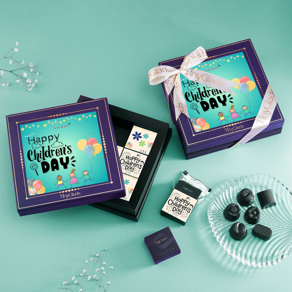TinyGlads Happy Children's Day Chocolate Keepsake | 9 Truffles