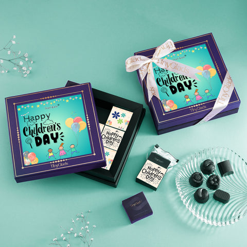 TinyGlads Happy Children's Day Chocolate Keepsake | 9 Truffles