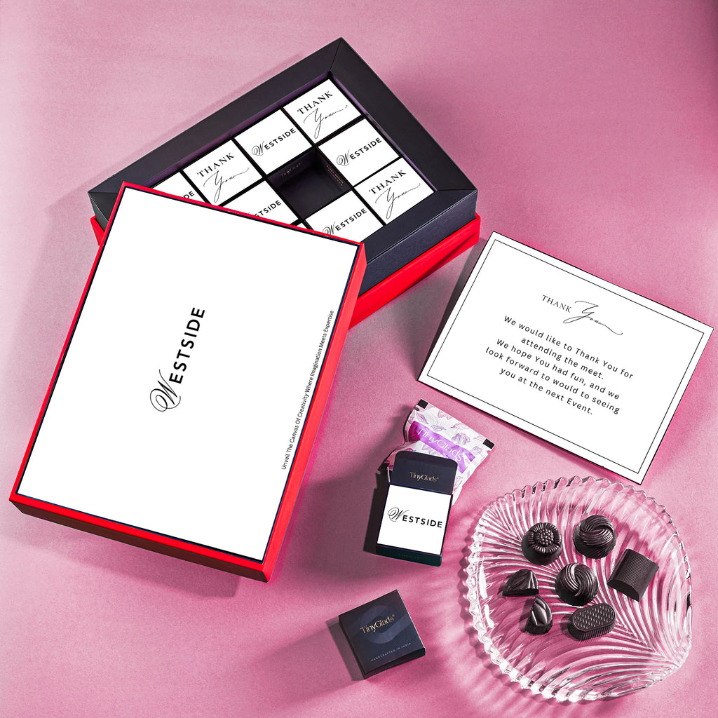 Corporate Personalized Chocolate Box with Special Message for Employees