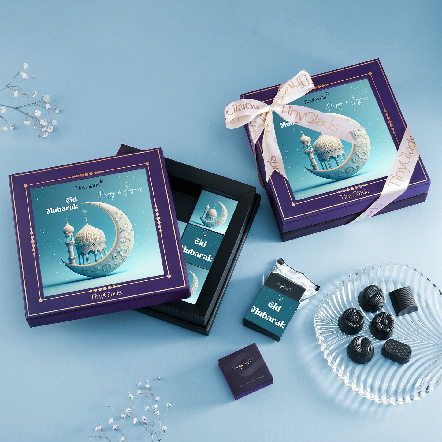TinyGlads Eid Moonlight Chocolate Gift Box | 9 Handcrafted Truffles