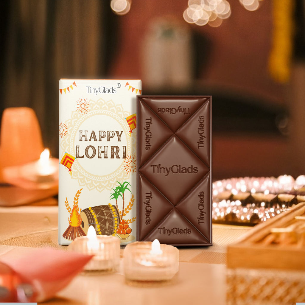TinyGlads Classic Lohri Chocolate Bar | 80g