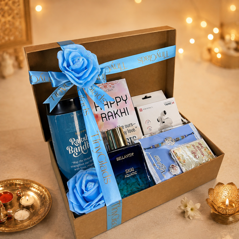 TinyGlads Premium Raksha Bandhan Gift Hamper for Brother