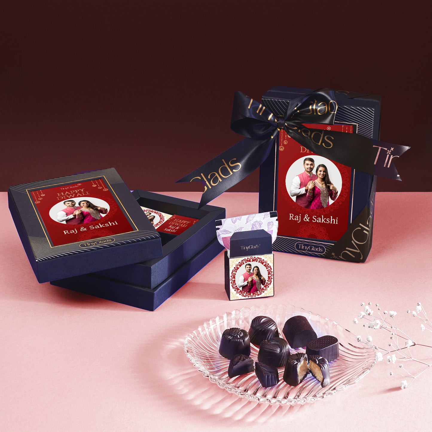 Diwali Premium Chocolate Delight Box – 6 Festive Truffles