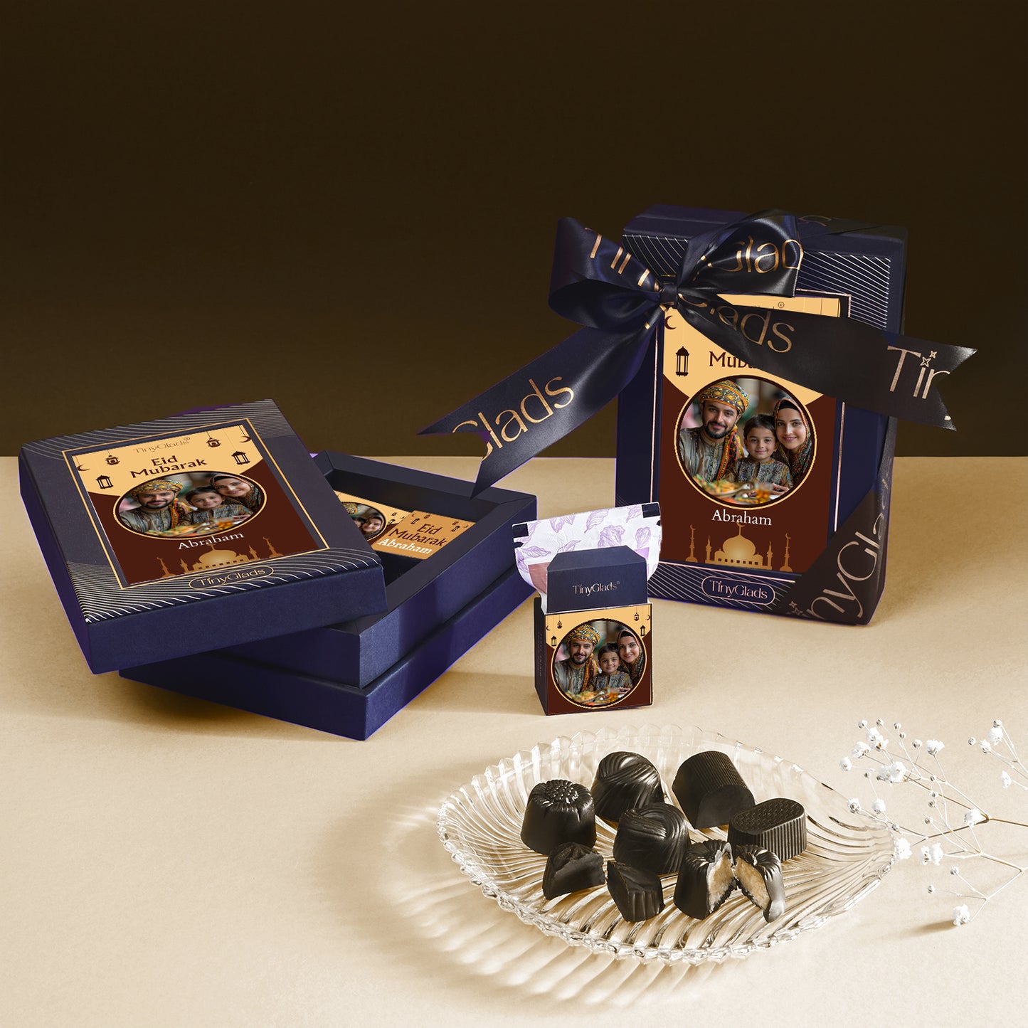 TinyGlads Custom Eid Chocolate Gift Box | 6 Assorted Truffles