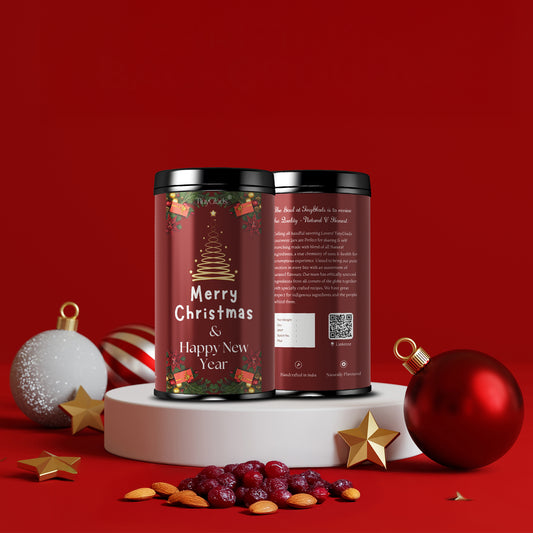 TinyGlads Festive Wishes Chocolate Truffle Jar | Christmas & New Year Gift | 250g