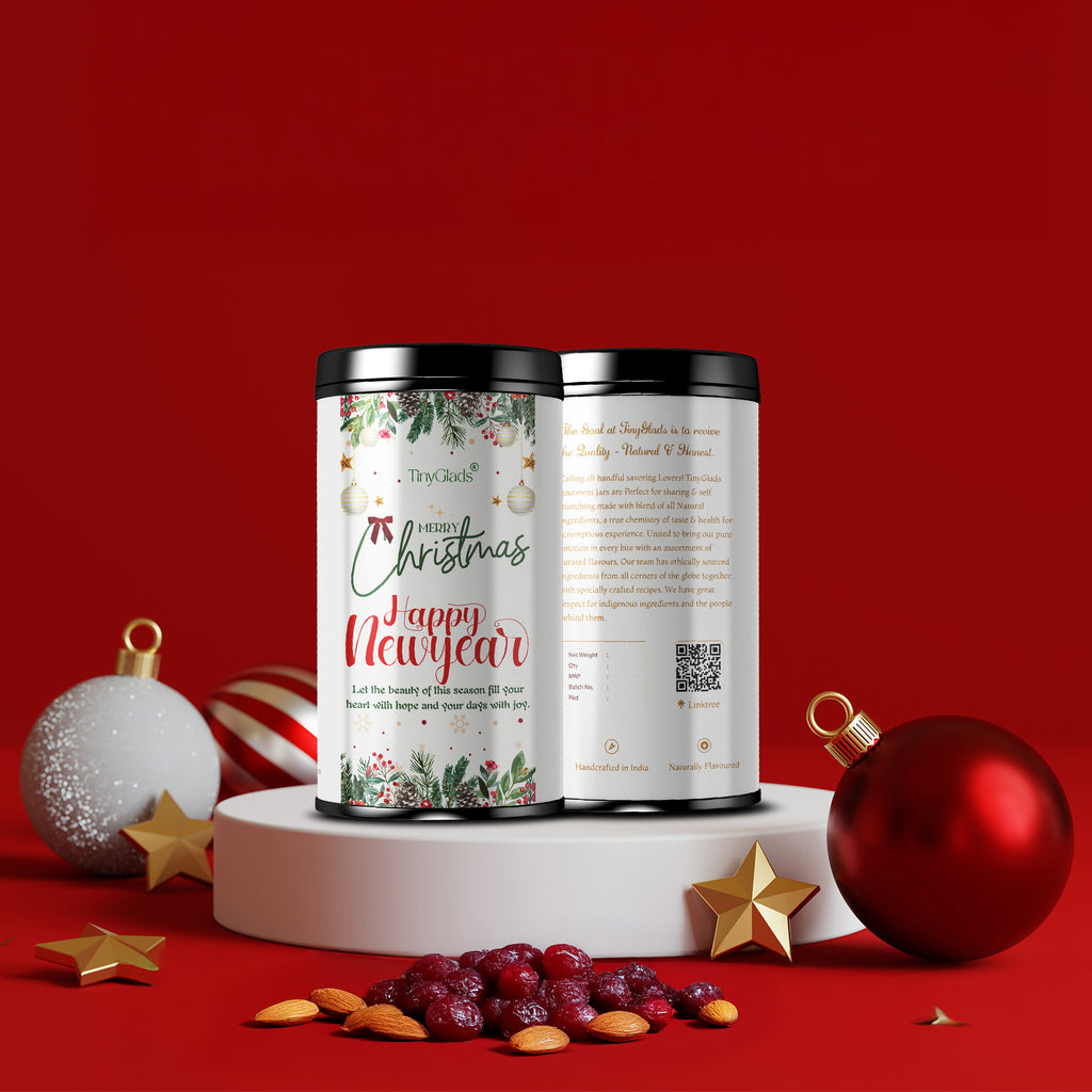 TinyGlads Winter Wonderland Chocolate Jar | Christmas & New Year Special | 250 grams