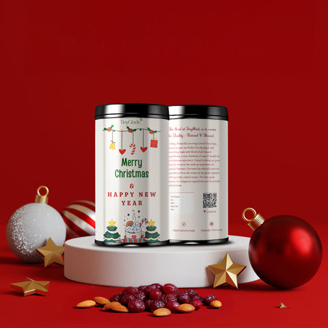 TinyGlads Christmas Bliss Chocolate Jar | Festive Gift Collection | 12 Assorted Chocolates | 250g