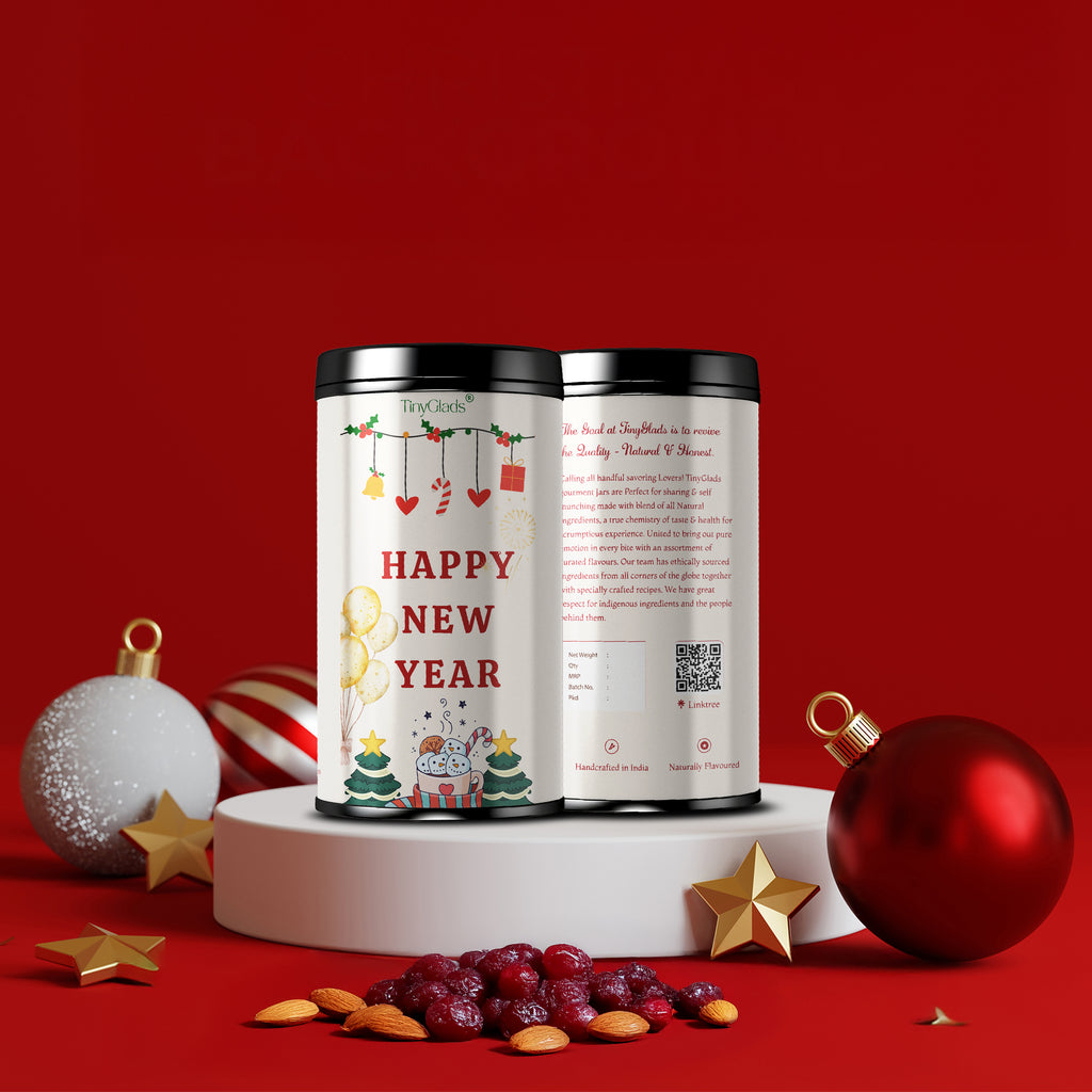 TinyGlads New Year Wishes Chocolate Jar | Premium Celebration Gift | 250g