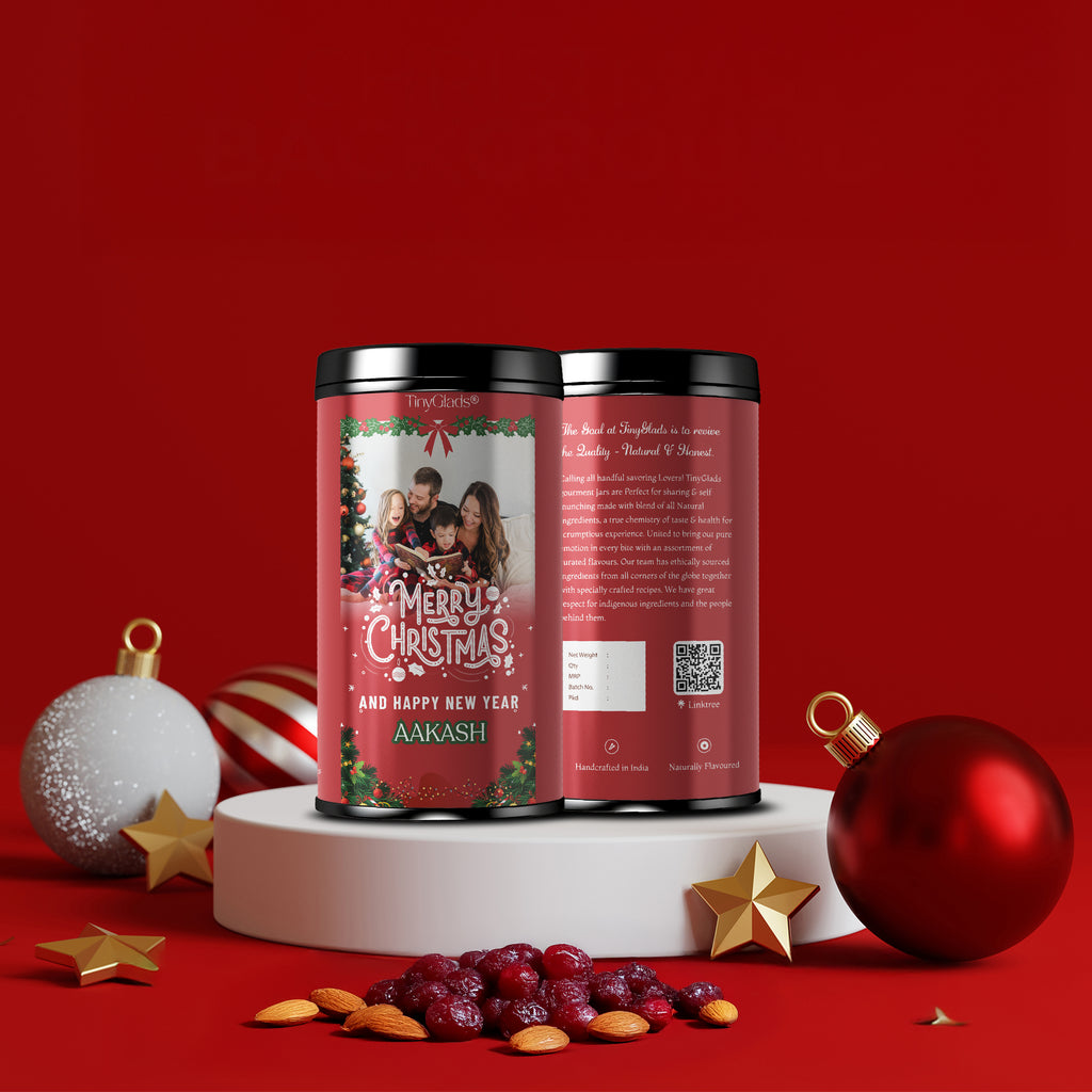 TinyGlads Family Moments Chocolate Jar | Personalized Christmas Gift | 250g