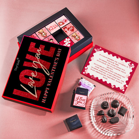Love Edition Valentine Chocolate Gift Box with 12 Decadent Truffles