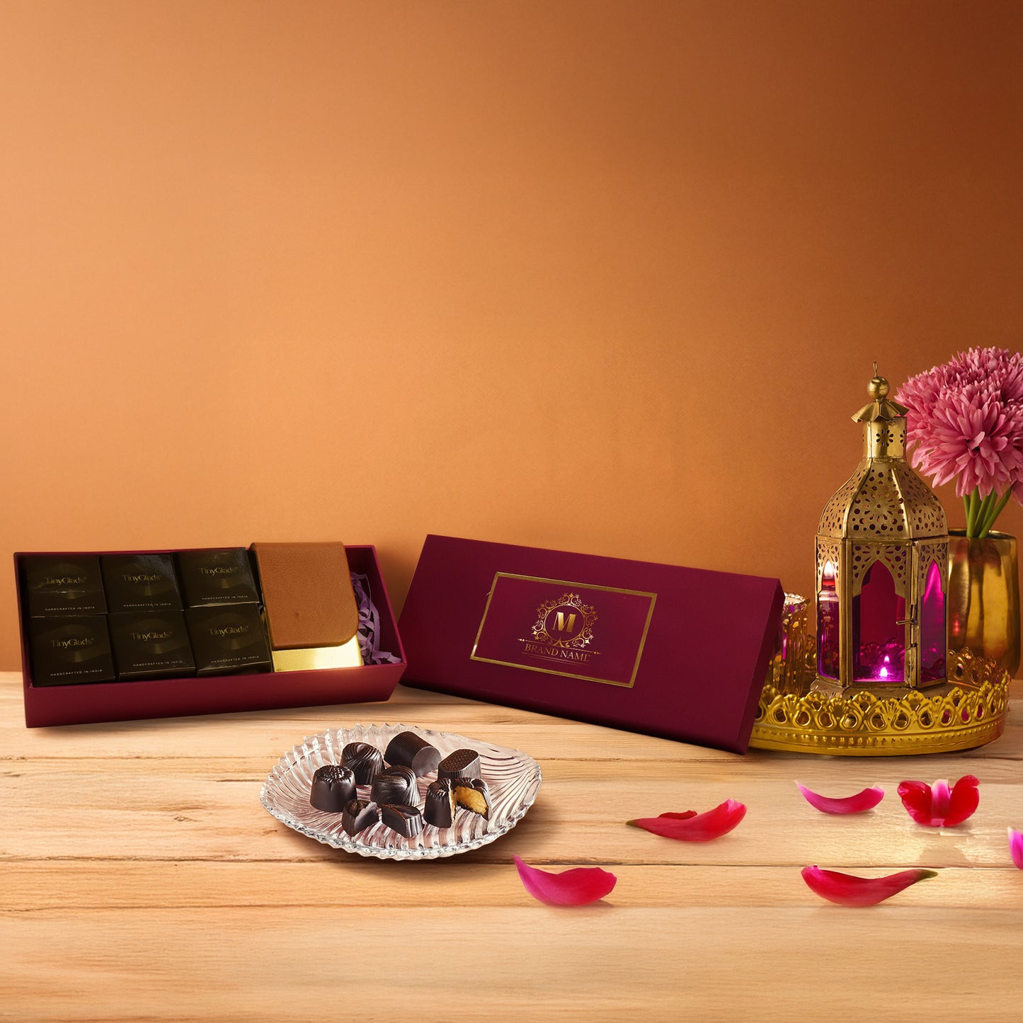 Premium Corporate Chocolate Gift Box with Card Holder