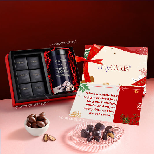 Premium Indulgence Chocolate Jar & Truffle Gift Box