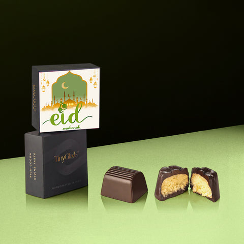 TinyGlads Eid Celebration Chocolate Gift Box | Chocolate Bar & 9 Truffles