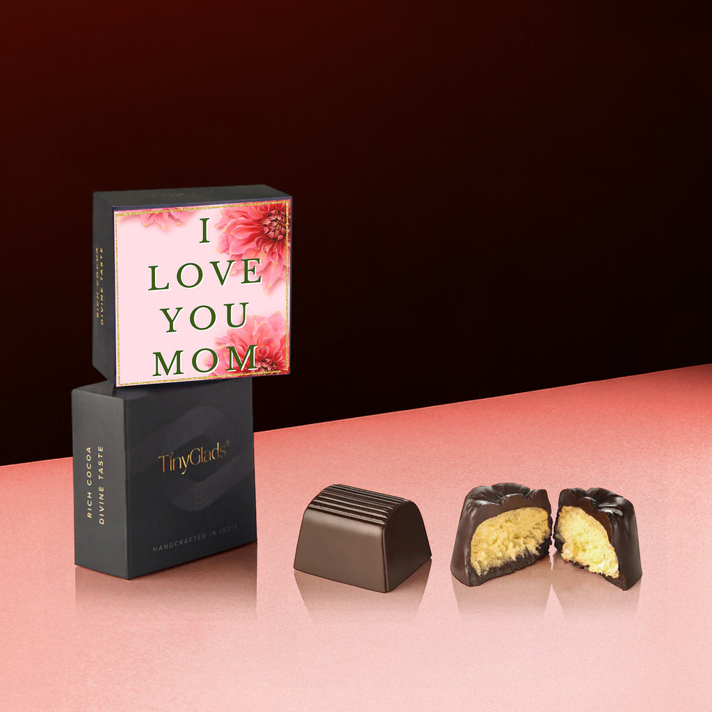 Mother’s Day Chocolate Gift Box with 9 Truffles & Bar