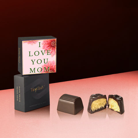 Mother’s Day Chocolate Gift Box with 9 Truffles & Bar