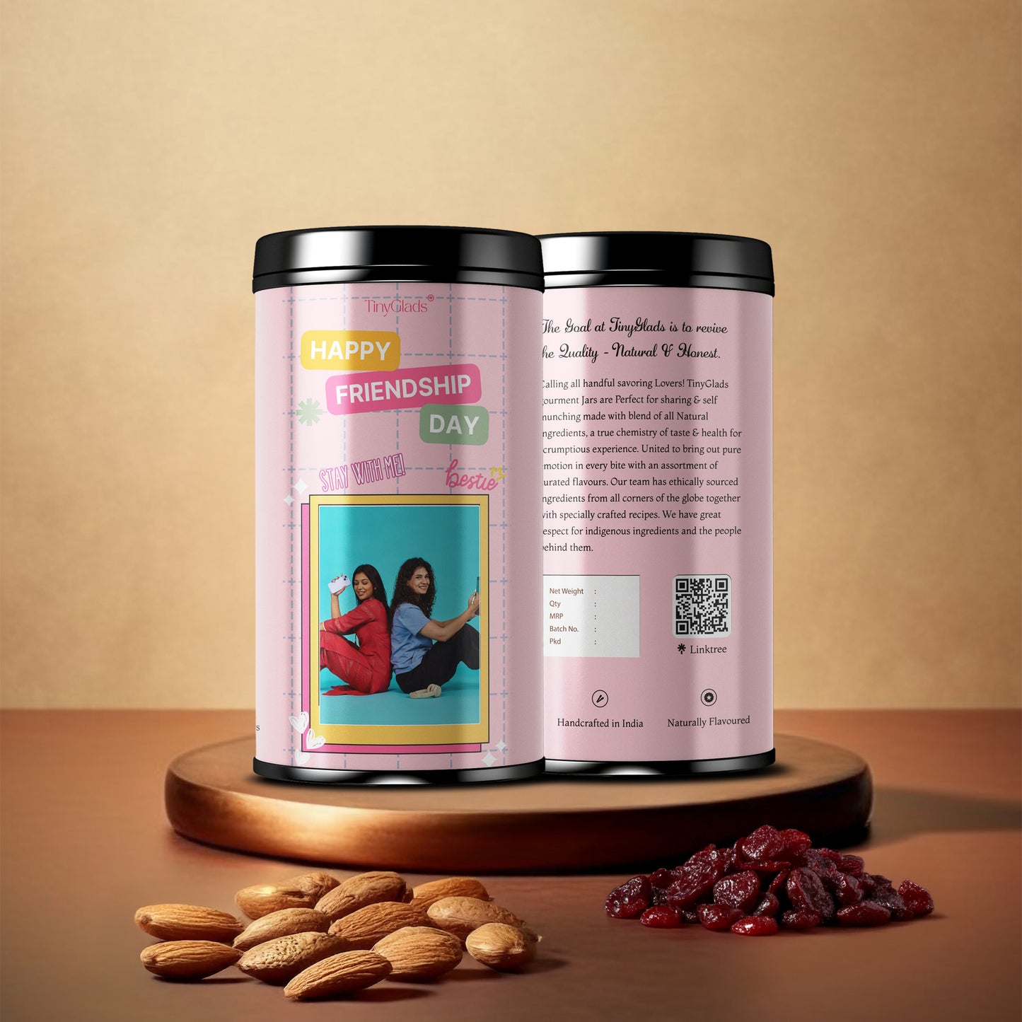 Personalized Bestie Photo Chocolate Truffle Jar