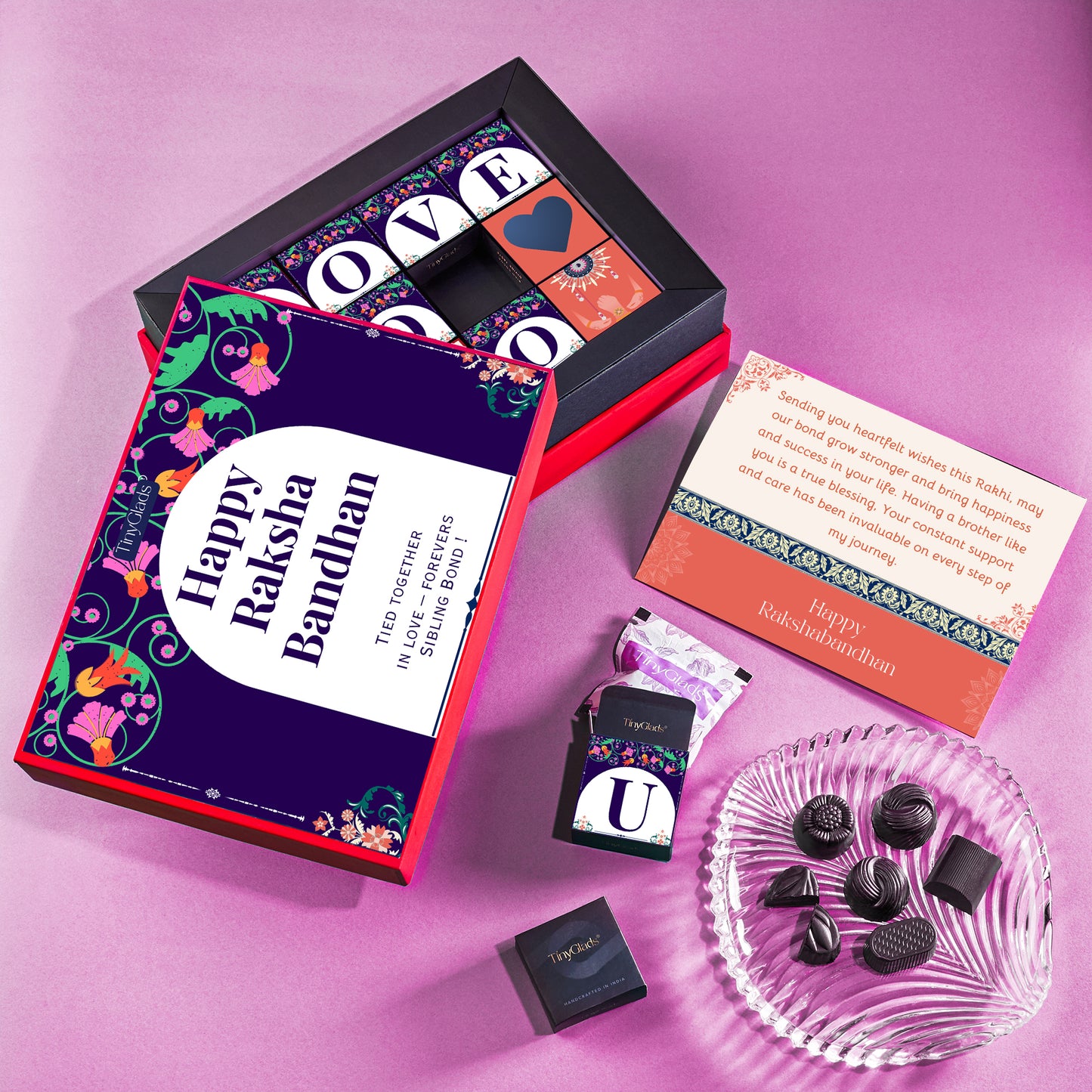Premium Rakhi Gift Box with Chocolates