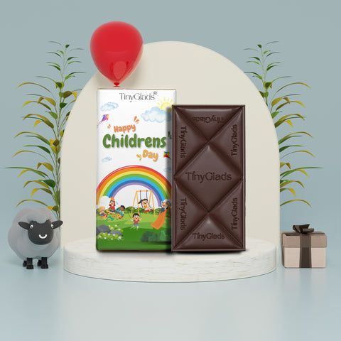 TinyGlads Rainbow Smiles Chocolate Bar | Children's Day Edition | 80g