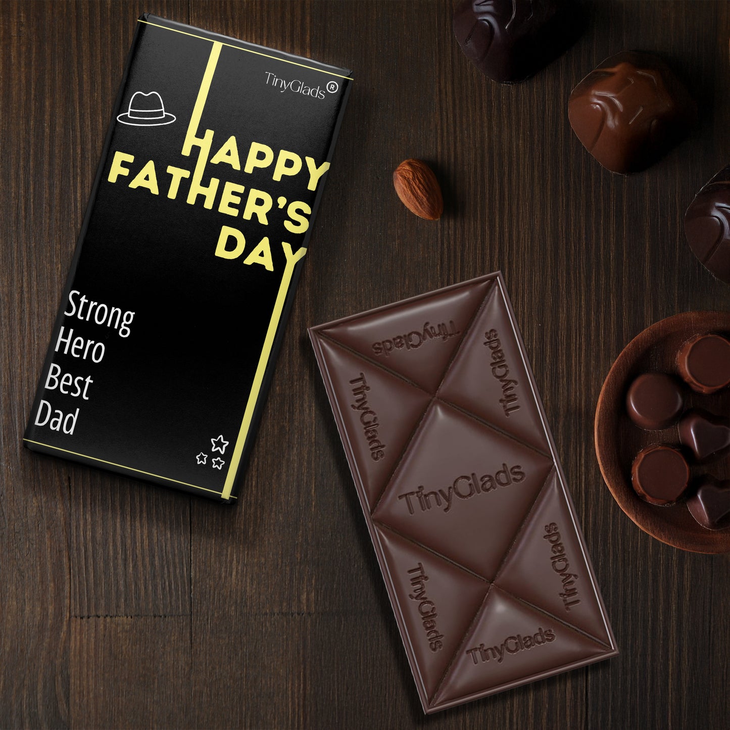 Strong Hero Best Dad Chocolate Bar