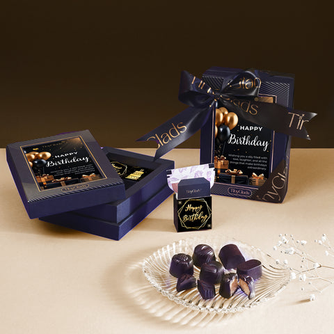 TinyGlads Birthday Chocolate Gift Box | 6 Assorted Centre-Filled Truffles