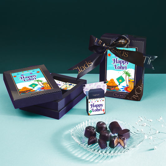 TinyGlads Festive Lohri Chocolate Gift Box | 6 Truffles