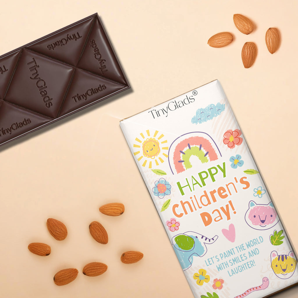 TinyGlads Little Giggles Chocolate Bar | Children's Day | 80g